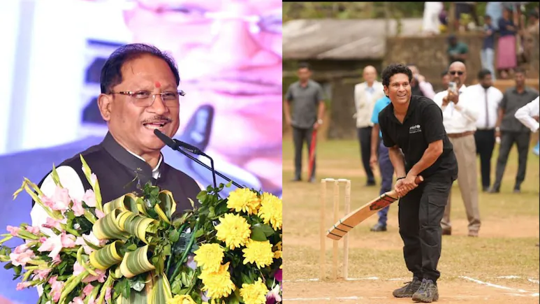 दंतेवाड़ा दौरे में बदलाव: अब सिर्फ छिंदनार जाएंगे सचिन तेंदुलकर, CM साय नहीं होंगे शामिल