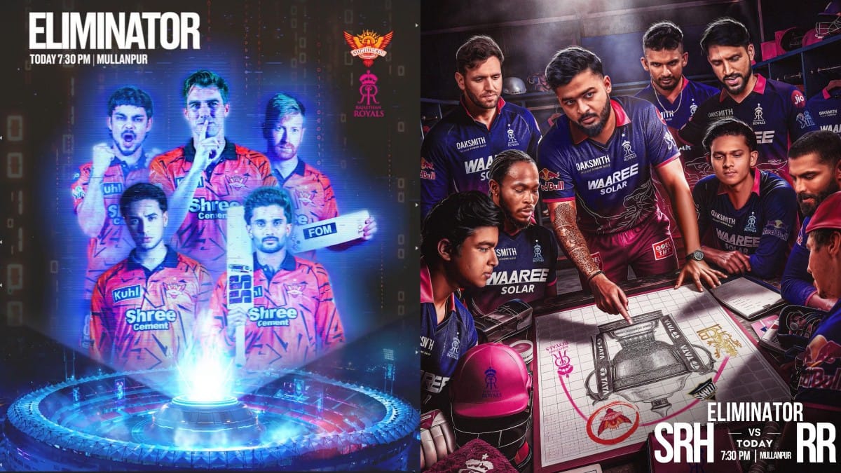 IPL 2026 Eliminator: मुल्लांपुर में आज भिड़ंत, RR और SRH के बीच करो या मरो की जंग