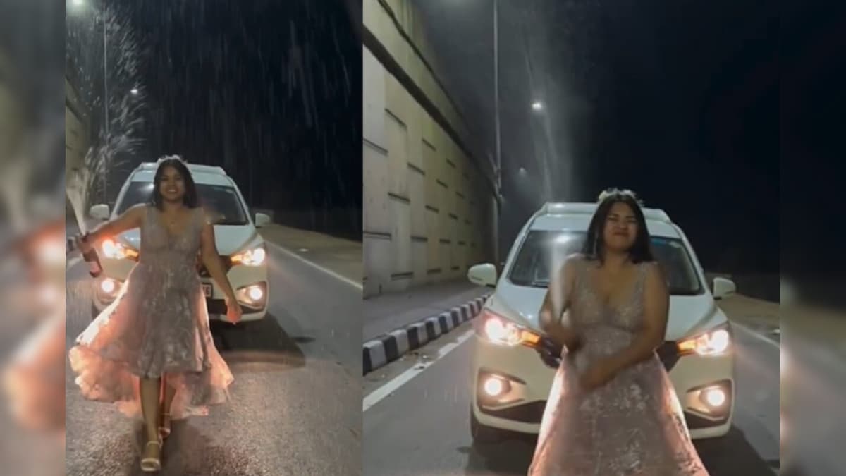 Viral Reel के चक्कर में हाईवे पर स्टंट: चलती कार की छत पर चढ़ी युवती, पुलिस ने दर्ज किया केस