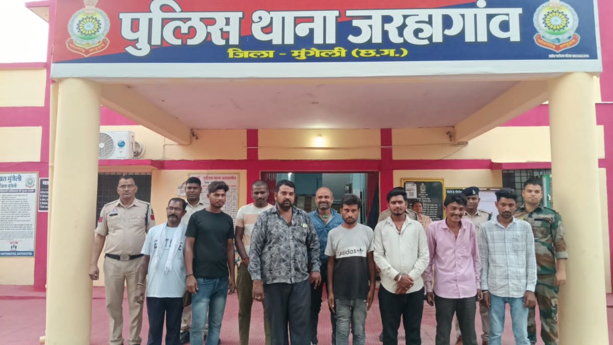मुंगेली में अवैध शराब कारोबार पर पुलिस की बड़ी कार्रवाई, 9 आरोपी गिरफ्तार