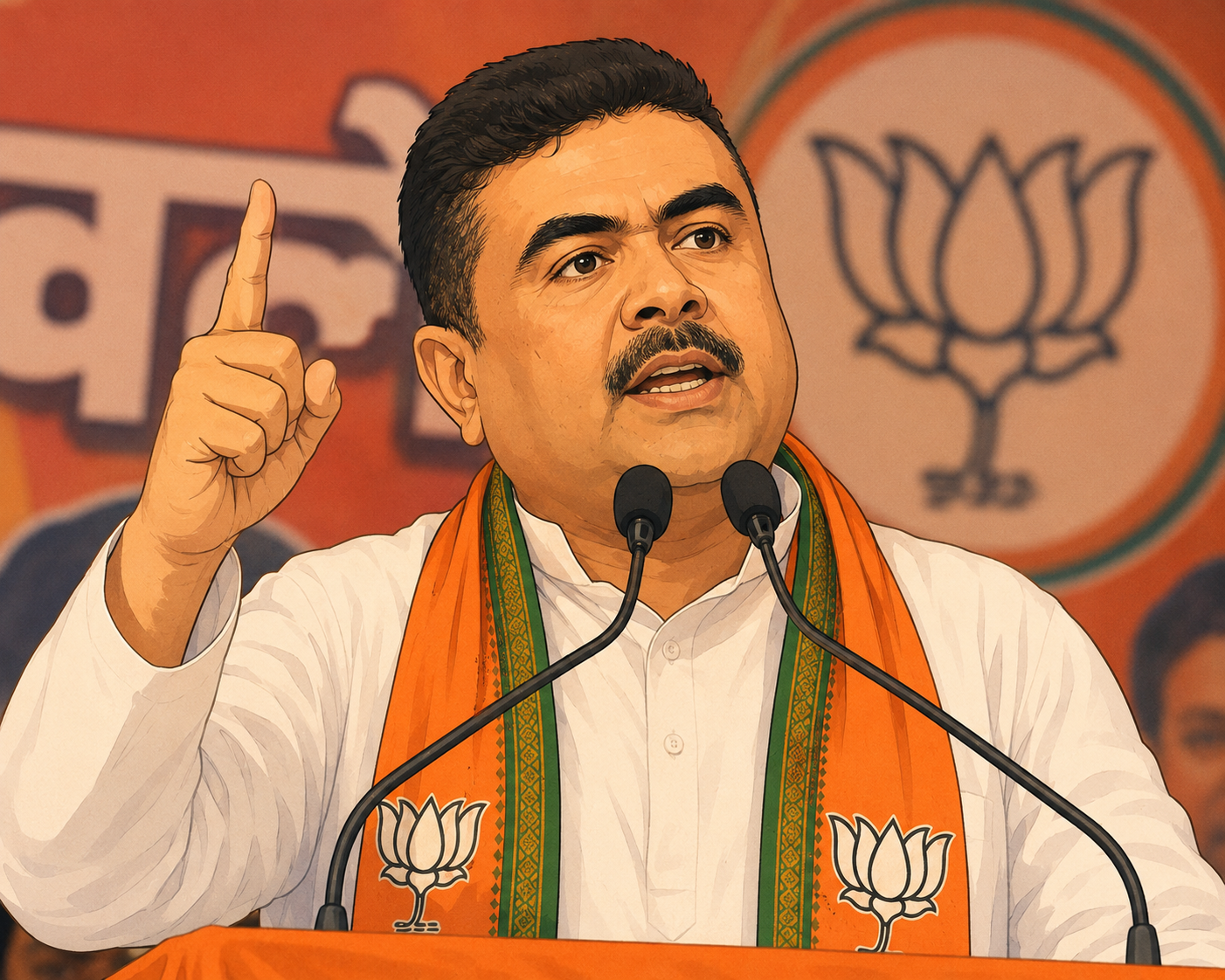 बंगाल में नई सरकार की तैयारी तेज,शुभेंदु अधिकारी CM की दौड़ में सबसे आगे,रूपा गांगुली बन सकती हैं डिप्टी CM