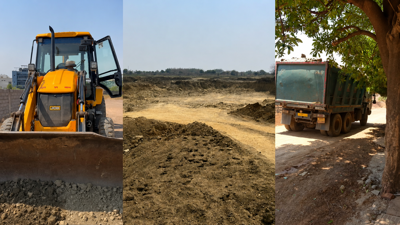 रायपुर में सरकारी जमीन पर अवैध उत्खनन का खेल, मीडिया टीम पहुंचते ही JCB छोड़कर भागा चालक