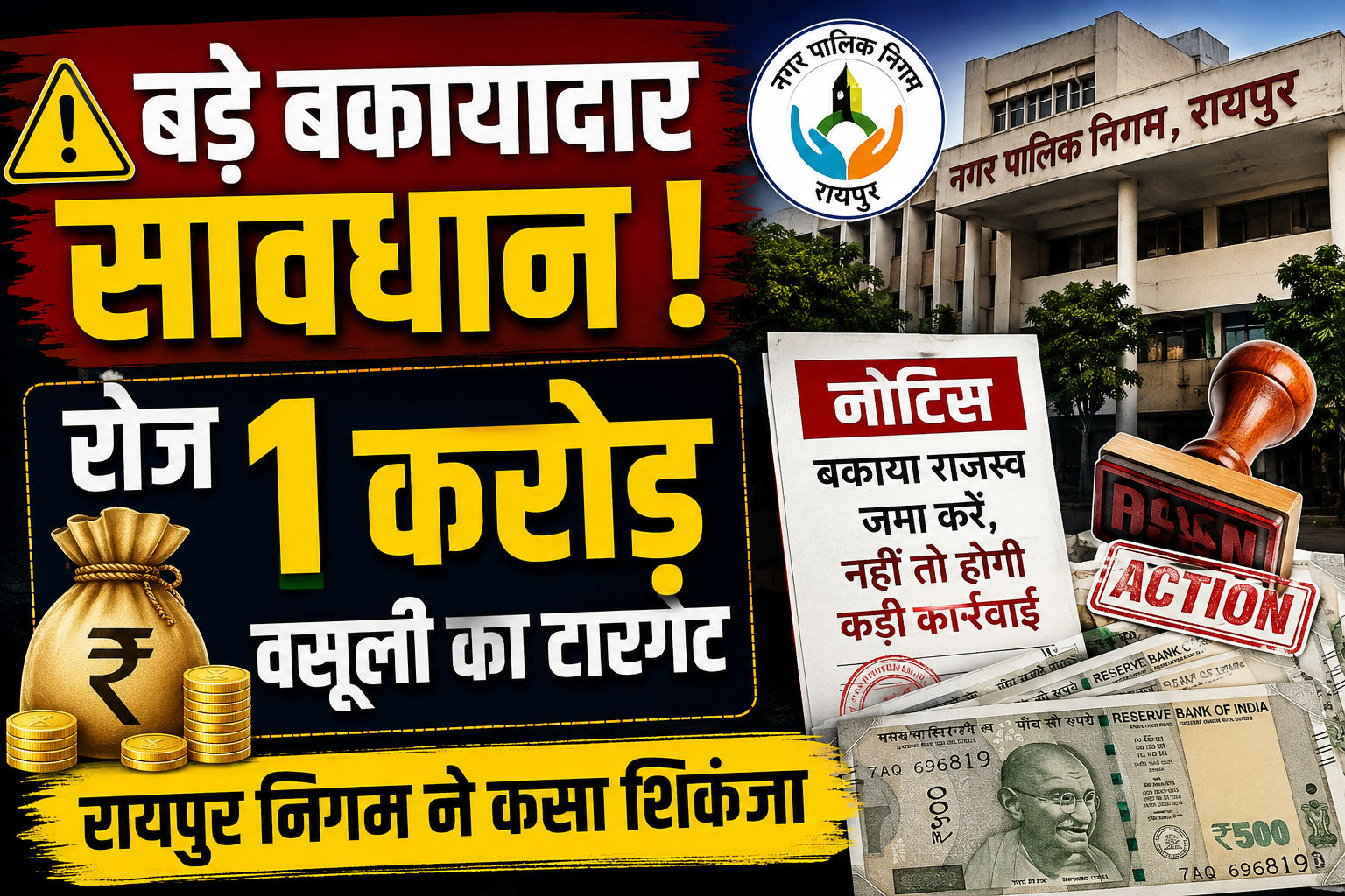 संपत्तिकर वसूली पर फोकस: निगम आयुक्त के निर्देश, बकायादारों पर होगी कड़ी कार्रवाई
