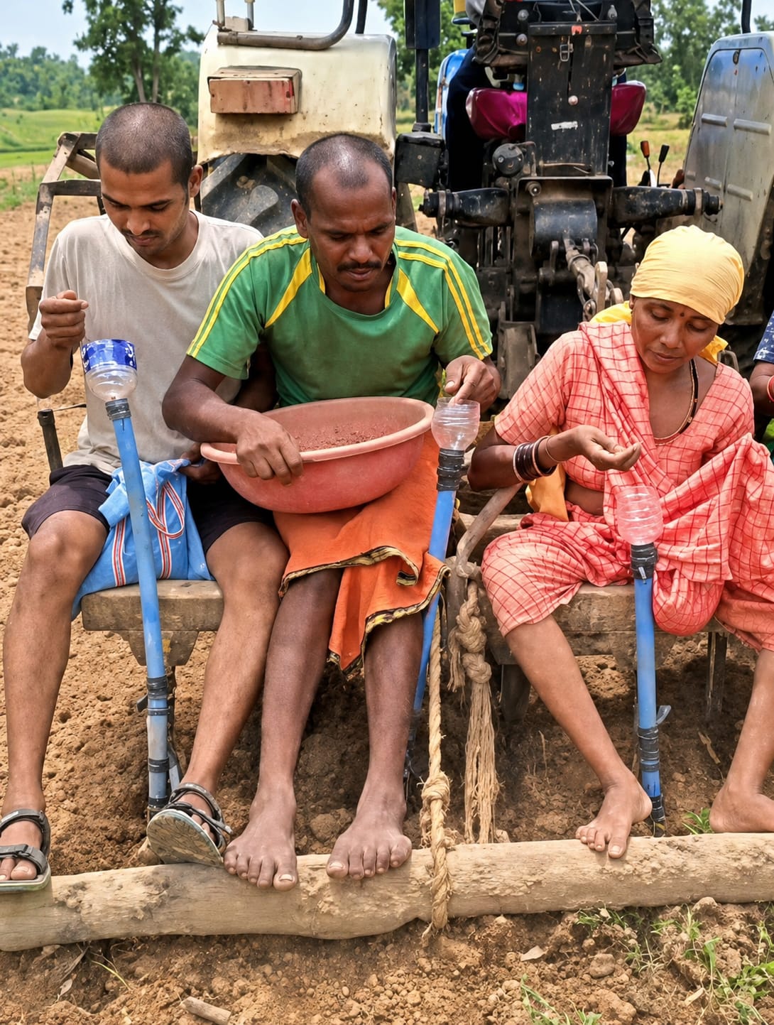 छत्तीसगढ़ के किसान का कमाल, जुगाड़ तकनीक से तैयार की सीड ड्रिल, मूंगफली की वैज्ञानिक बुवाई बनी आसान